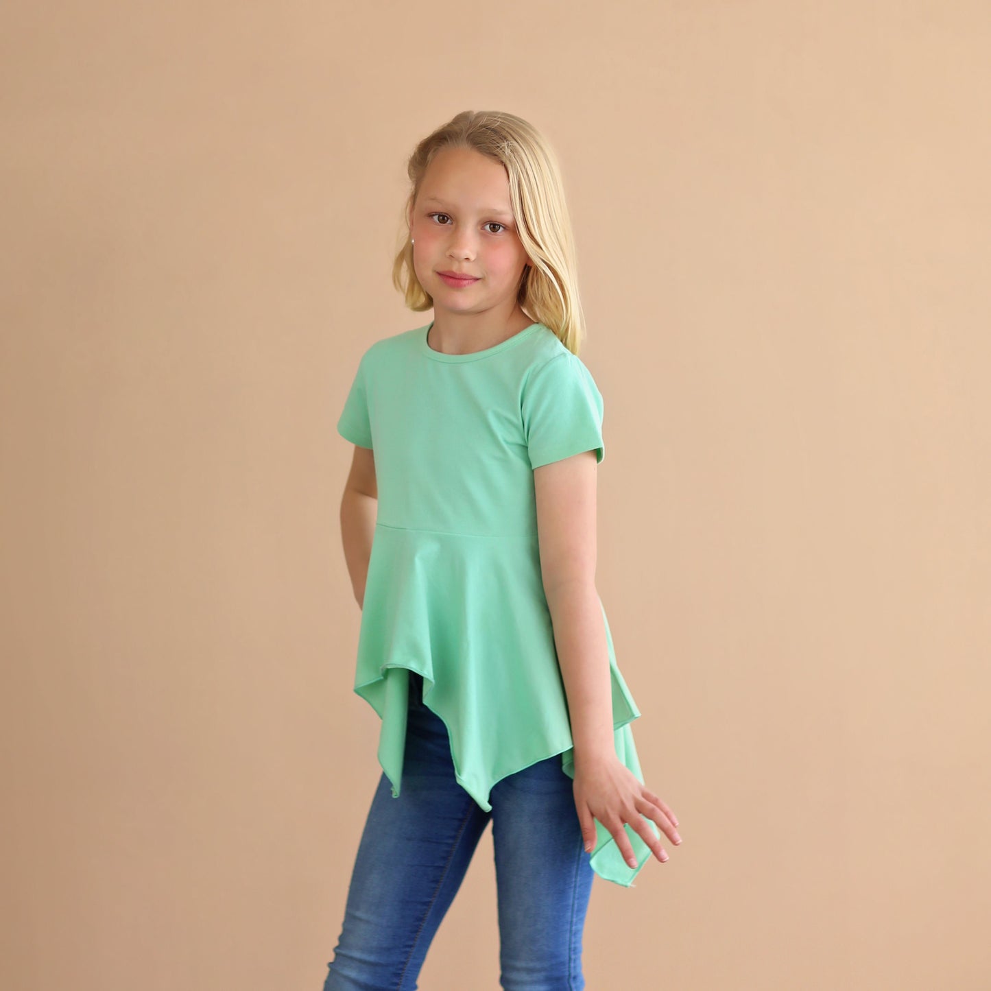 Mint Boho Shirt - Light Green High Low Shirt - Mint Green Shirt - Mint Green Tunic Shirt