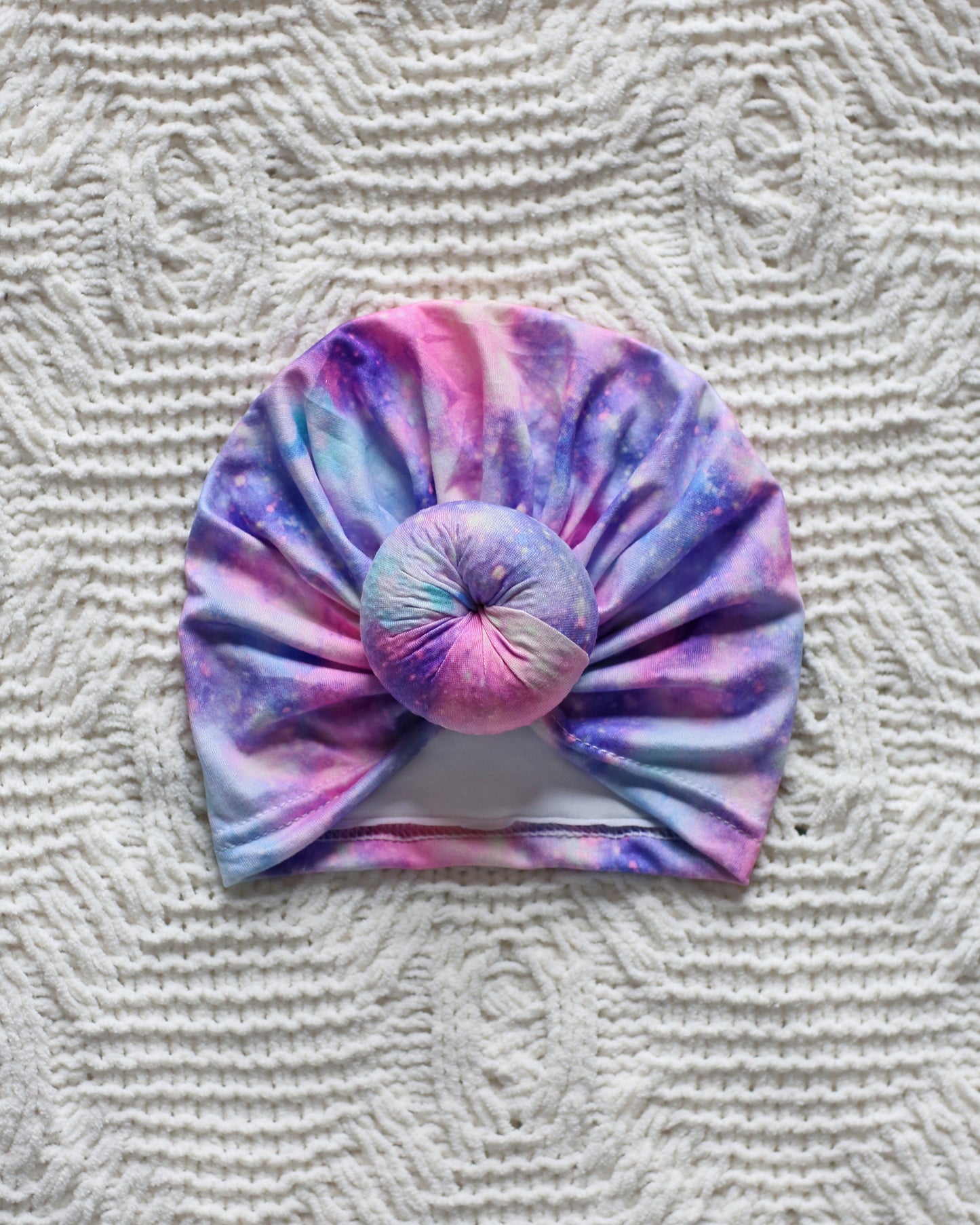 Purple Galaxy Turban - Baby Turban - Toddler Turban - Universe Turban - Baby knot turban - Baby Head Wrap - Knot Turban