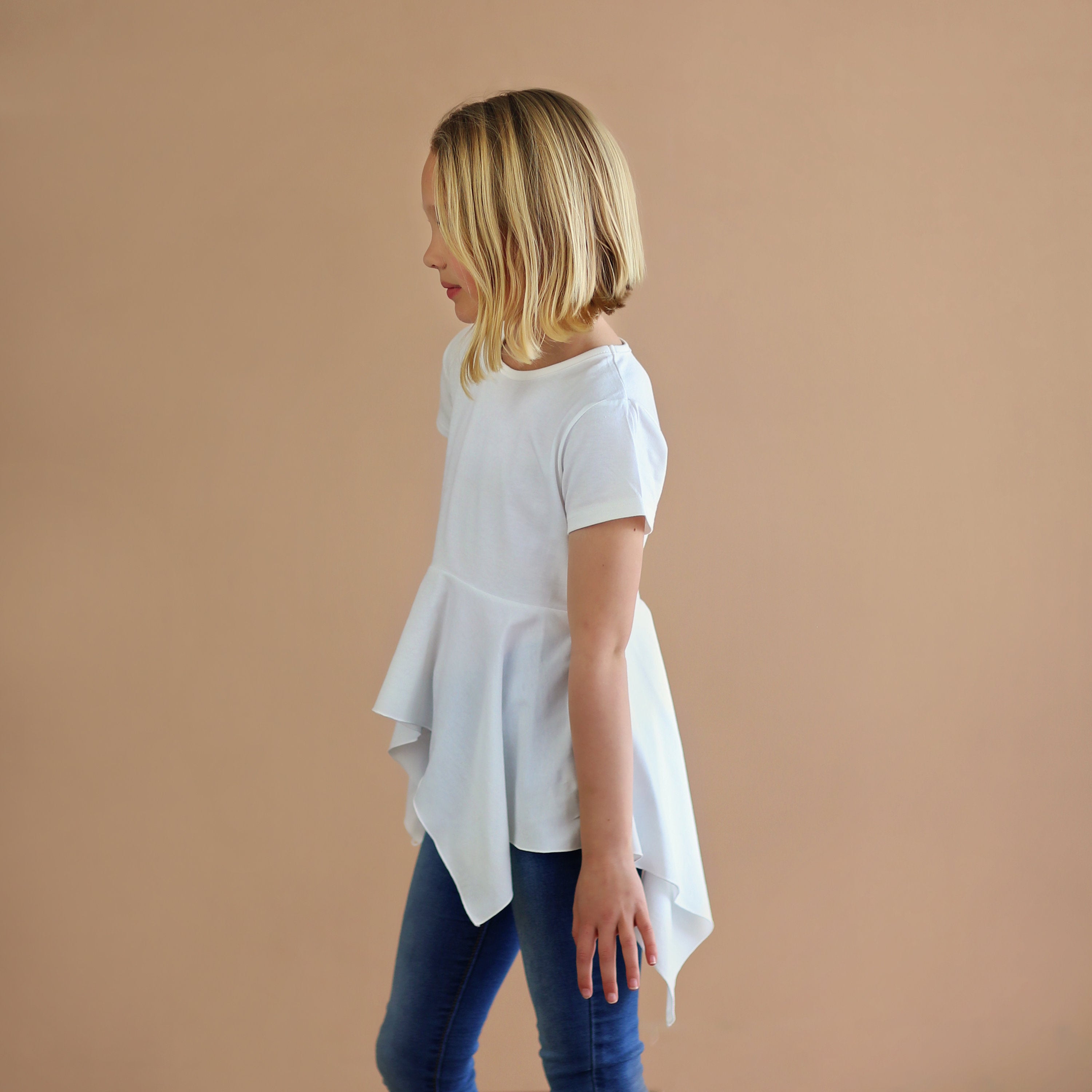 White Boho Shirt - White High Low Shirt - White Shirt - White Tunic Shirt