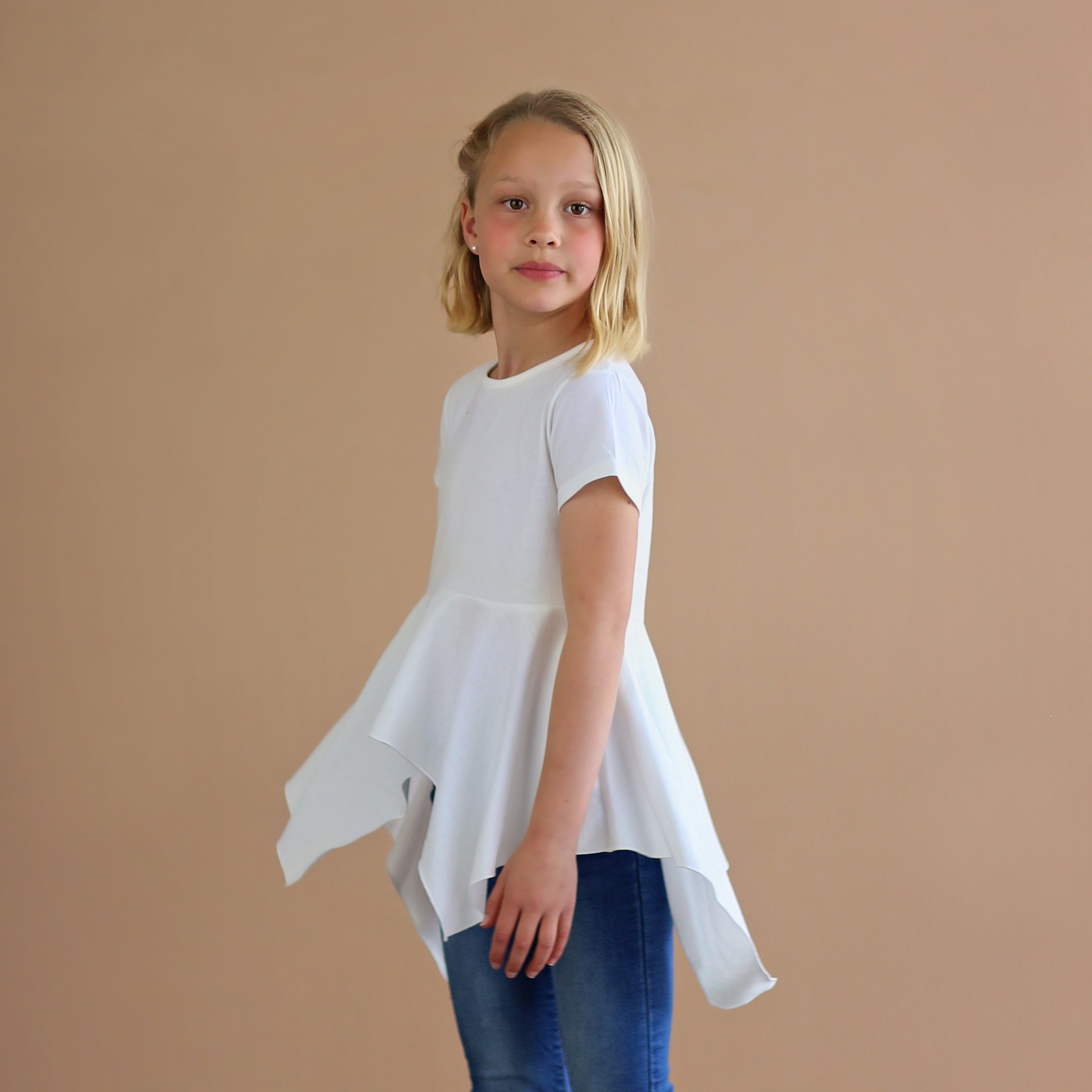 White Boho Shirt - White High Low Shirt - White Shirt - White Tunic Shirt