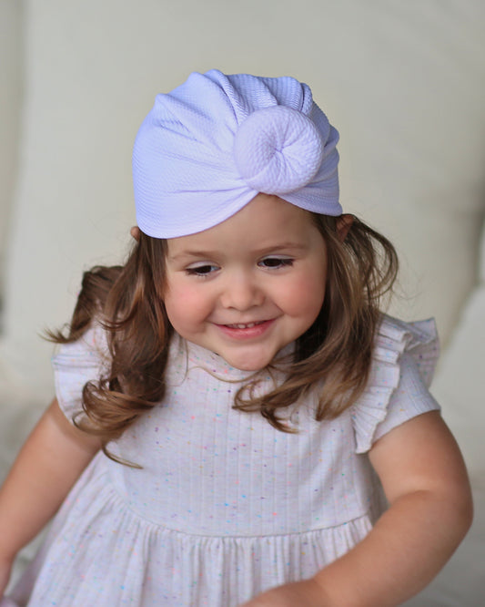 White Turban - Baby Turban - Toddler Turban - Mermaid Turban - Baby knot turban - Baby Head Wrap - Knot Turban