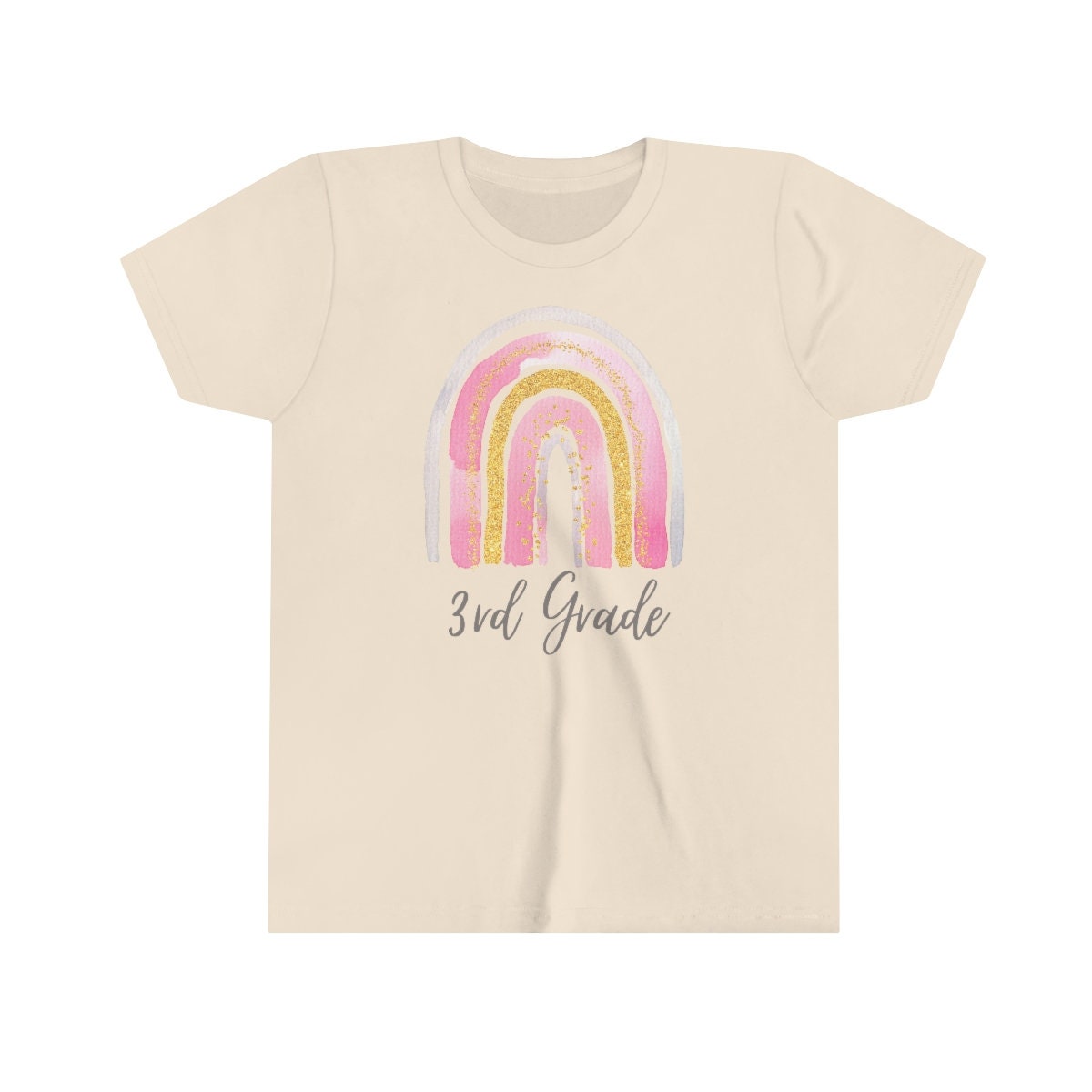 Third Grade Pink Rainbow t-shirt - 3rd grade tee shirt, third grade t-shirt, rainbow tee shirt, cute back to school shirt, cute school shirt