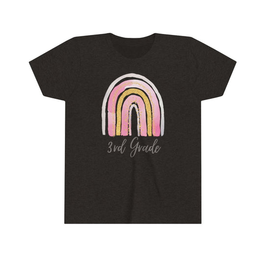 Third Grade Pink Rainbow t-shirt - 3rd grade tee shirt, third grade t-shirt, rainbow tee shirt, cute back to school shirt, cute school shirt