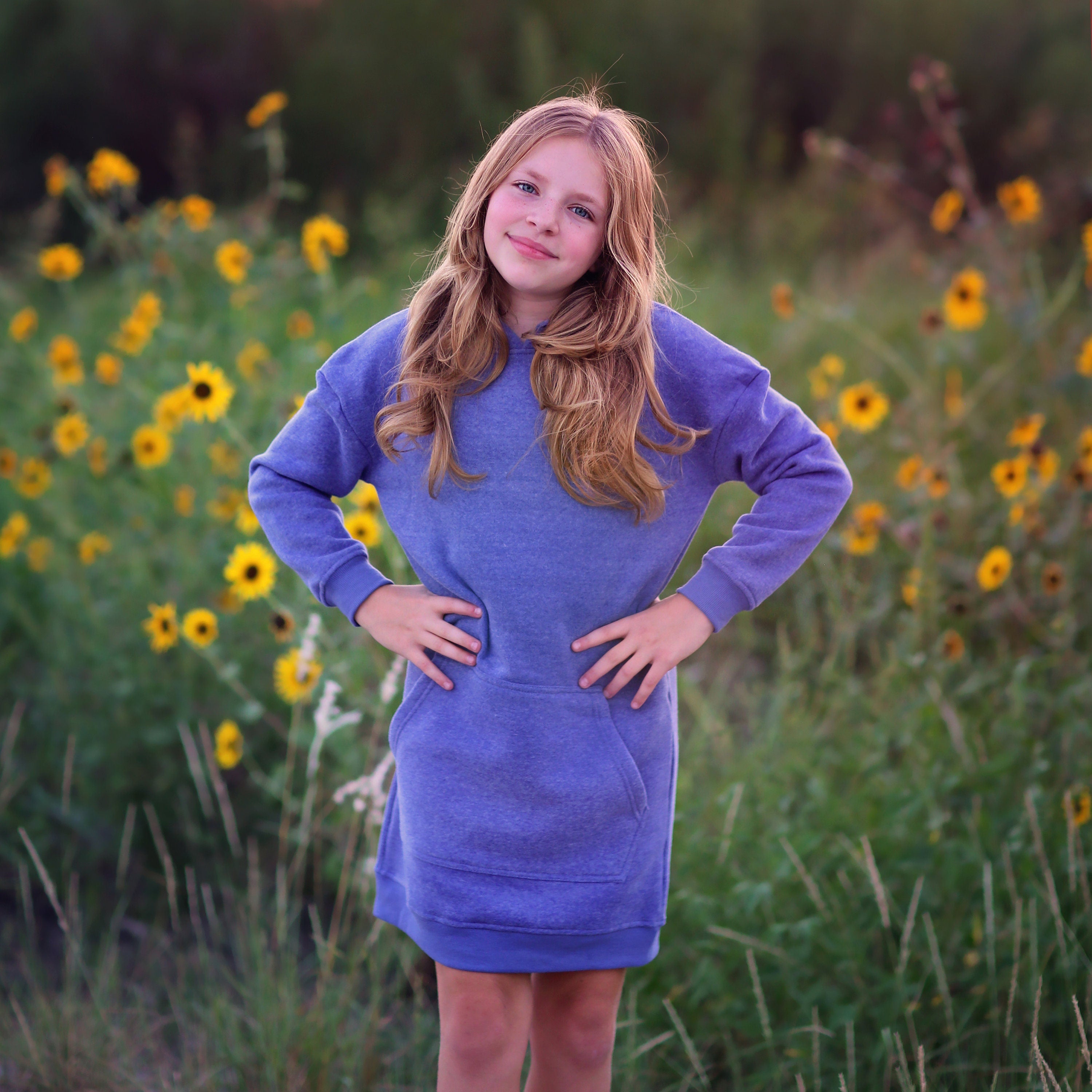Girls Faded Blue Hoodie Dress- blue hoodie, blue hoodie dress, fall dr Girls Faded Blue Hoodie Dress- blue hoodie, blue hoodie dress, fall dr