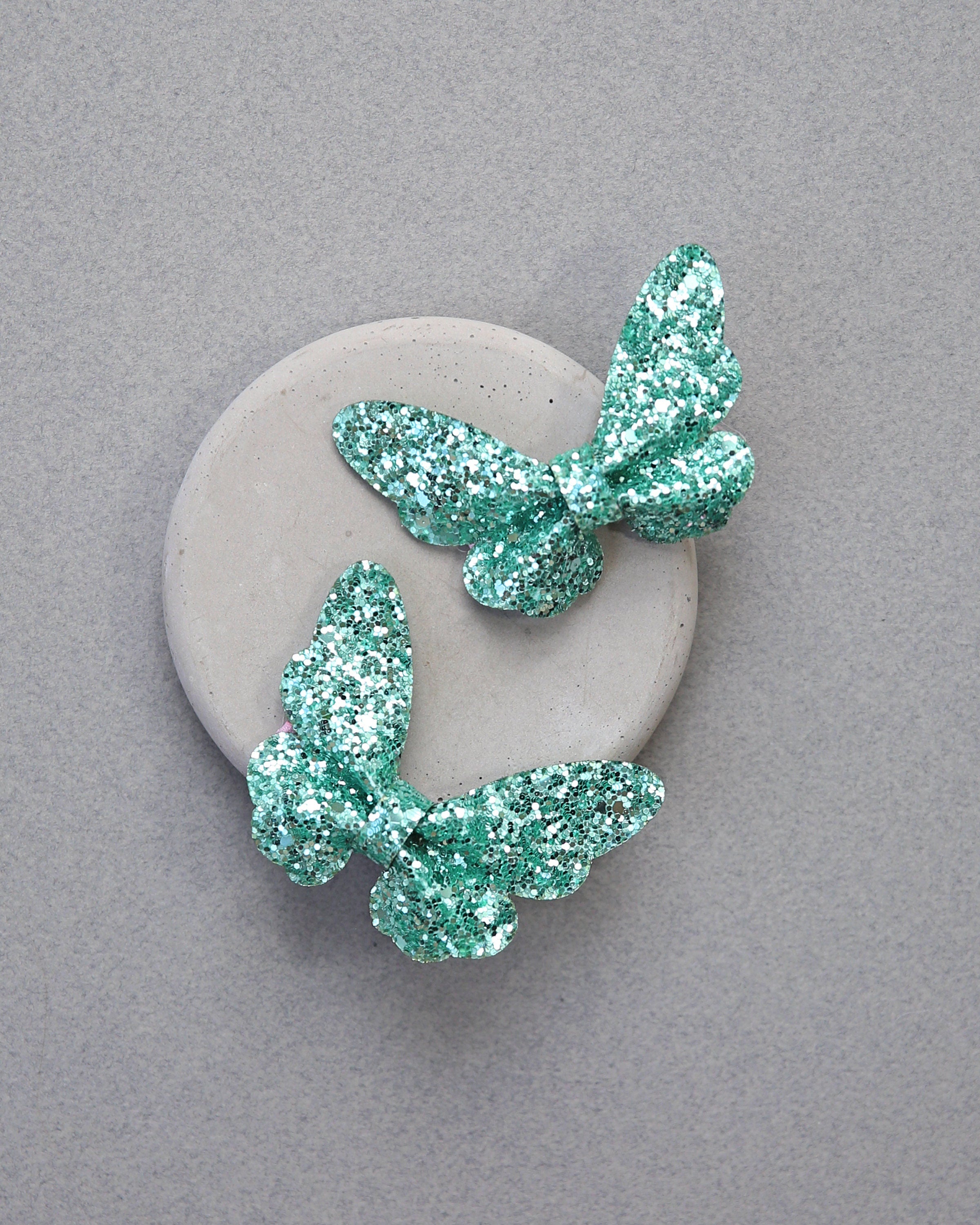 Girls Glitter Butterfly Clip Set -Sequin Bow Clip, Butterfly Hair clips, clip set, pigtail hair clips, Girls gift, butterfly bows, butterfly