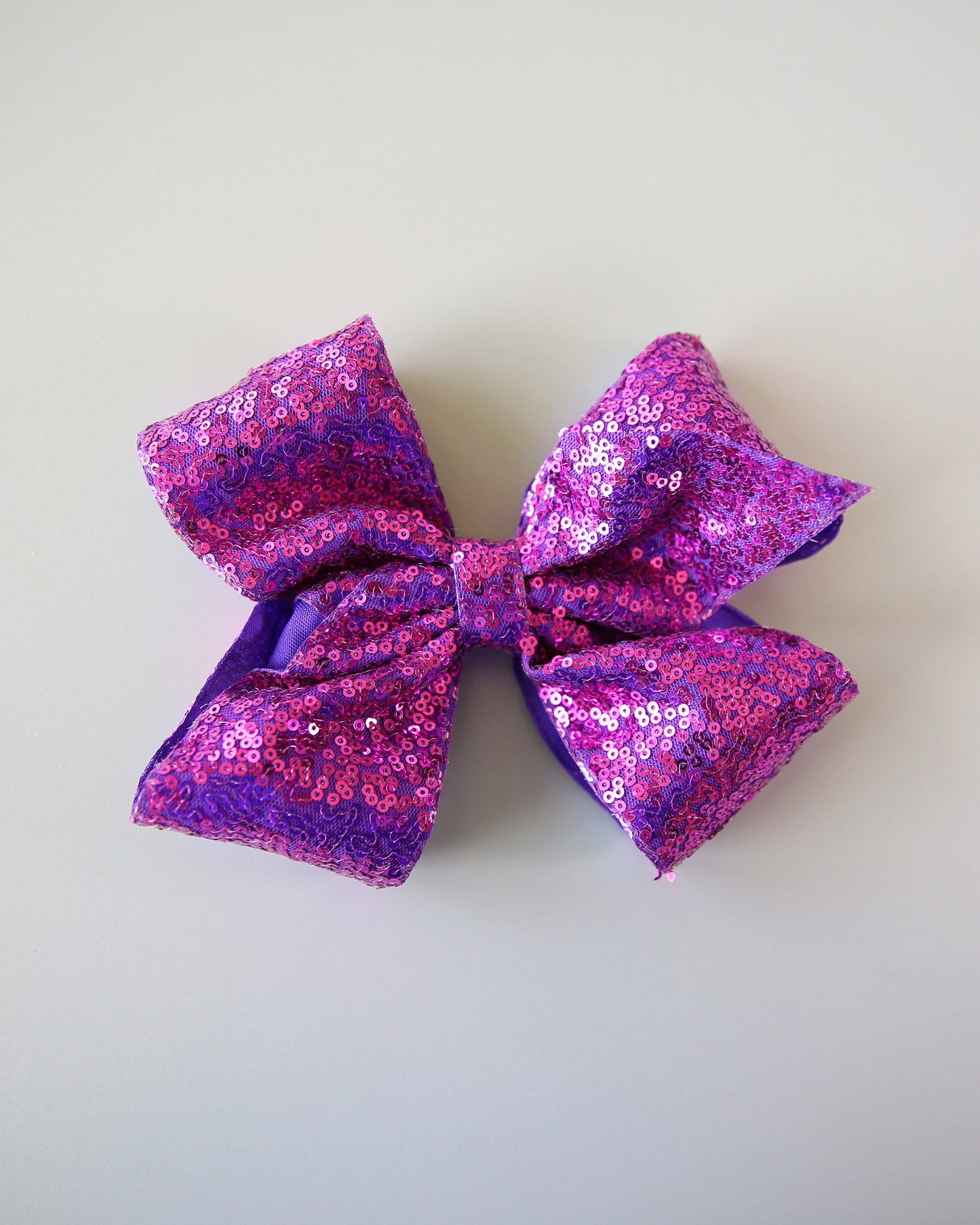 Large Sequin Purple Bow Clip - Large Sequin Bow Clip, Purple Bow, Purple Dance Bow Clip - Oversized Sequin Cheer Bow, Girls Gift, Cheer, bow