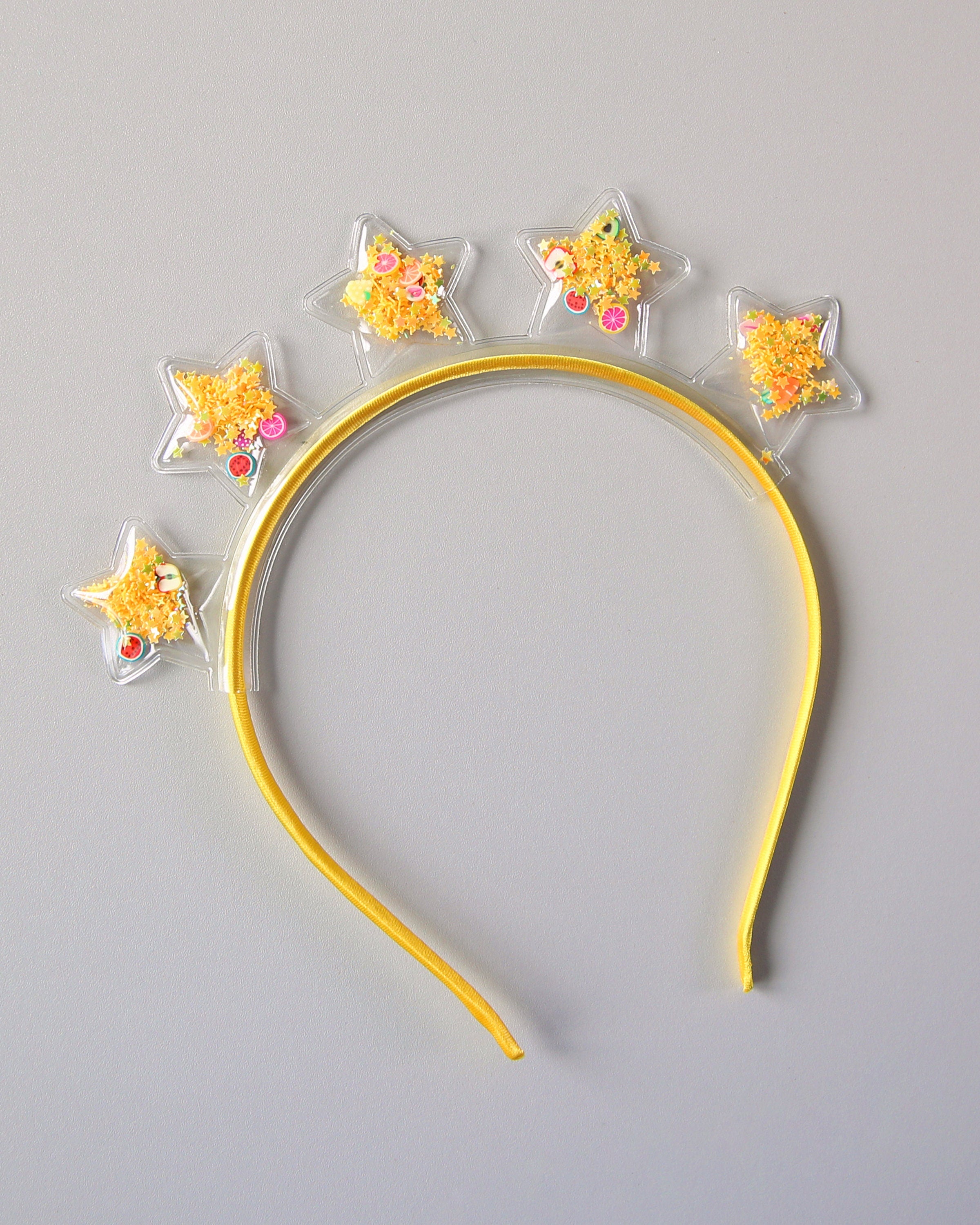 Clear Confetti Sequin Star Crown Headband- Star Headband, Headband, Rainbow Birthday Headband, Party Favor, Party, Her Birthday Gift, sequin