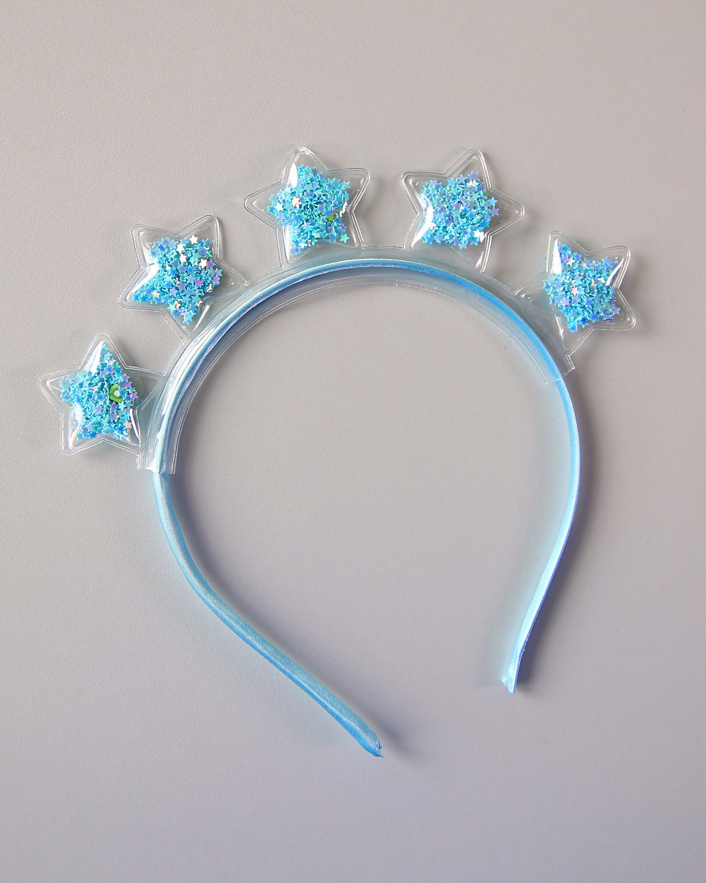 Clear Confetti Sequin Star Crown Headband- Star Headband, Headband, Rainbow Birthday Headband, Party Favor, Party, Her Birthday Gift, sequin
