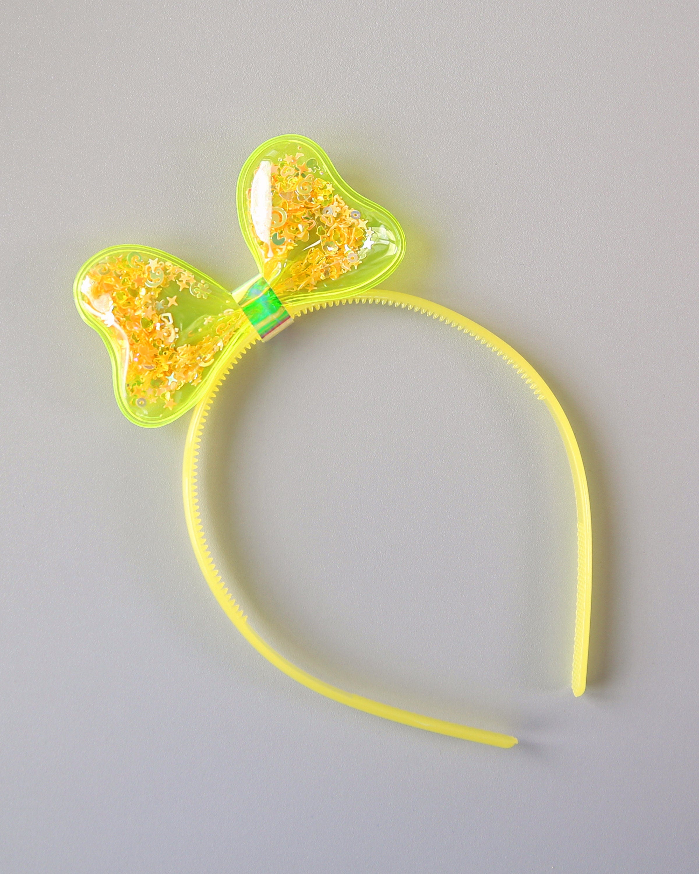 Clear Confetti Sequin Bow Headband- Sequin Bow Headband, Bow Headband, Rainbow Birthday Headband, Party Favor, Party, Her Birthday Gift, Bow