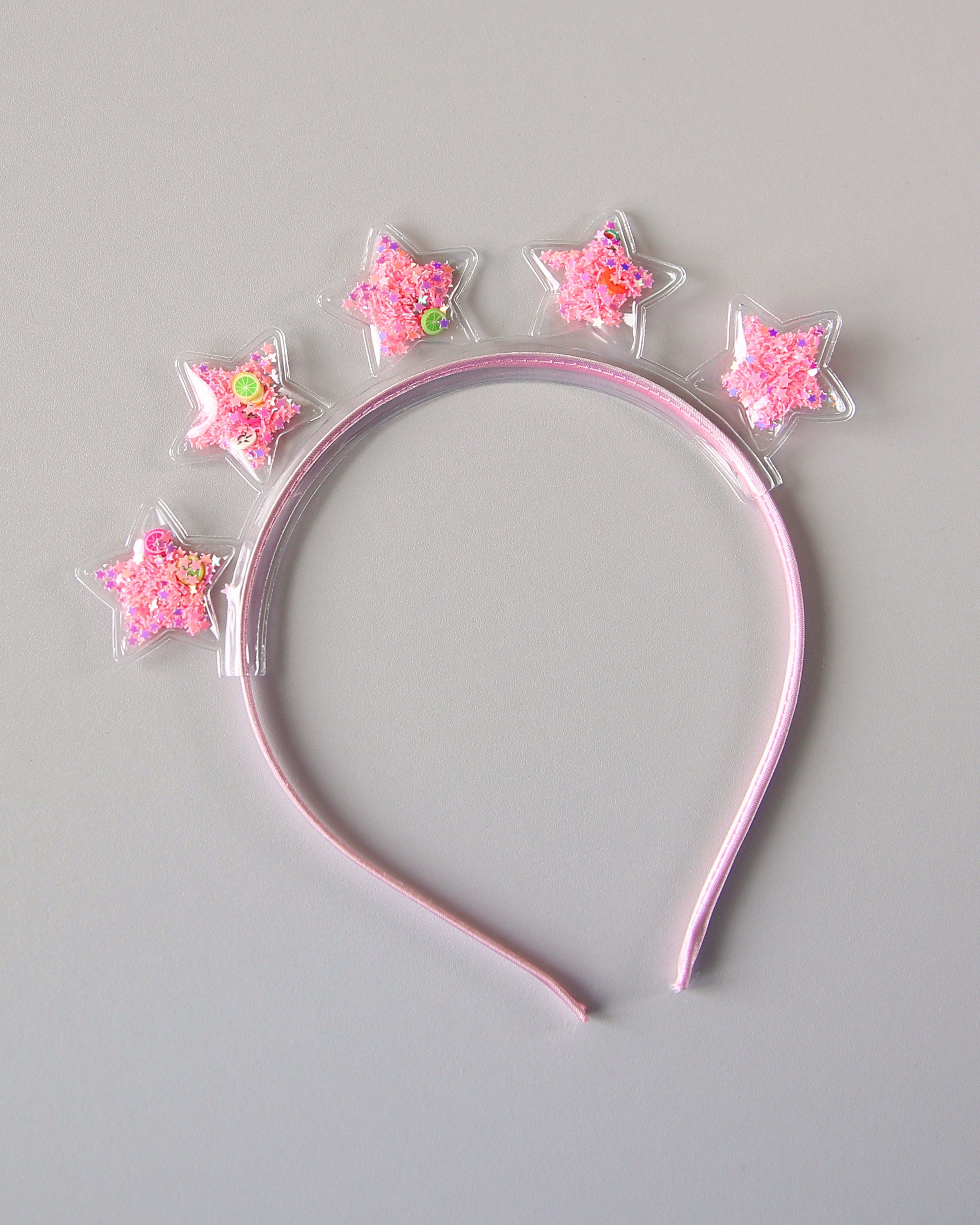 Clear Confetti Sequin Star Crown Headband- Star Headband, Headband, Rainbow Birthday Headband, Party Favor, Party, Her Birthday Gift, sequin