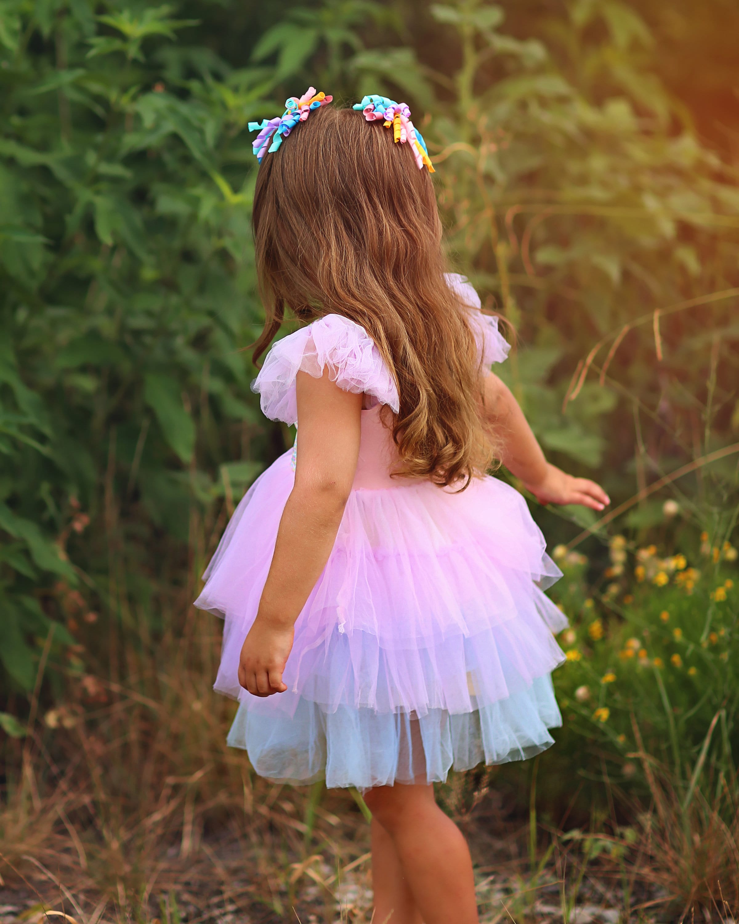 Sequin Tutu Dress in Pastels