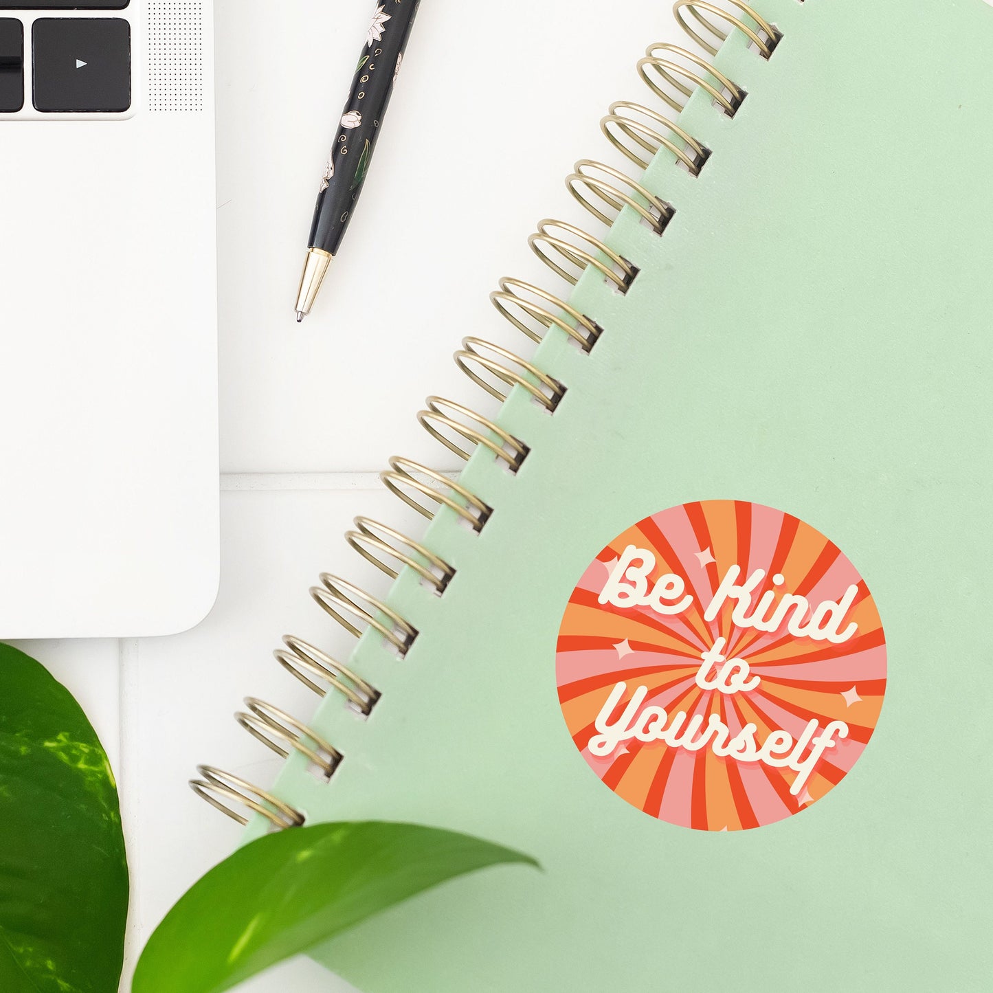 Be Kind to Yourself Sticker- Tumbler sticker, decal, laptop sticker, water bottle sticker, be kind sticker, sticker, stickers, waterproof