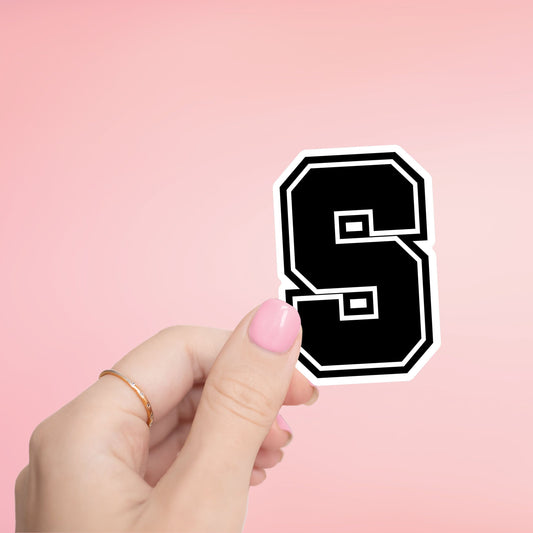 S Letter Sticker- Tumbler sticker, decal, laptop sticker, water bottle sticker, letter sticker, sticker, stickers, waterproof, initials, S