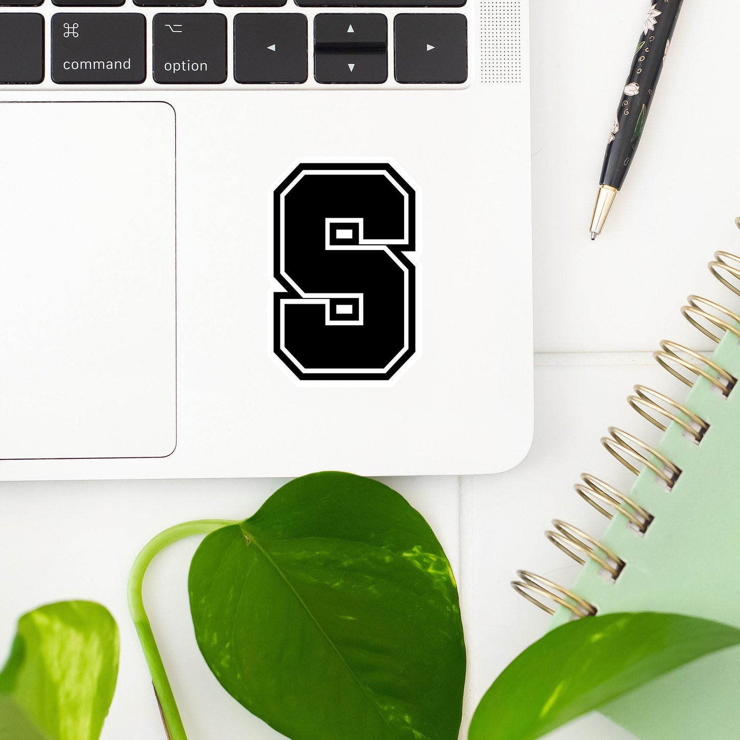 S Letter Sticker- Tumbler sticker, decal, laptop sticker, water bottle sticker, letter sticker, sticker, stickers, waterproof, initials, S