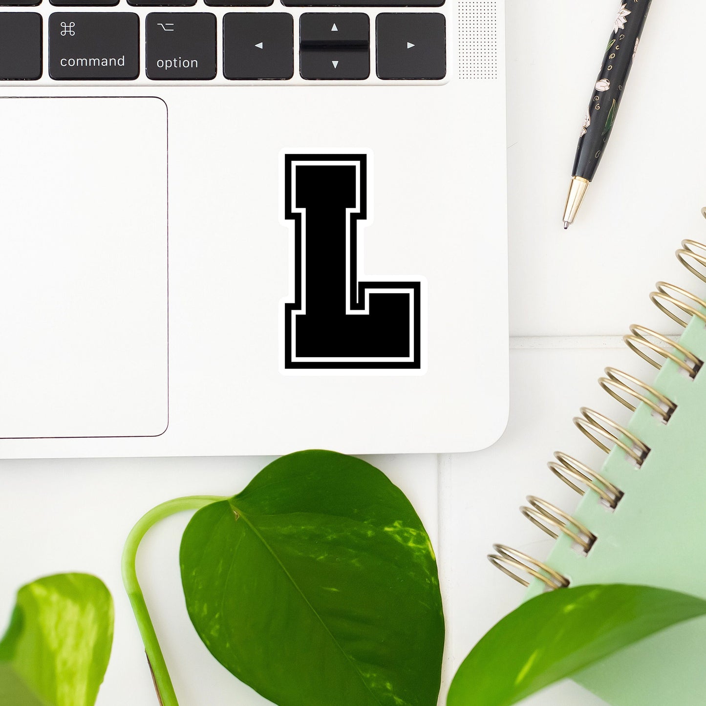 L Letter Sticker- Tumbler sticker, decal, laptop sticker, water bottle sticker, letter sticker, sticker, stickers, waterproof, initials, L