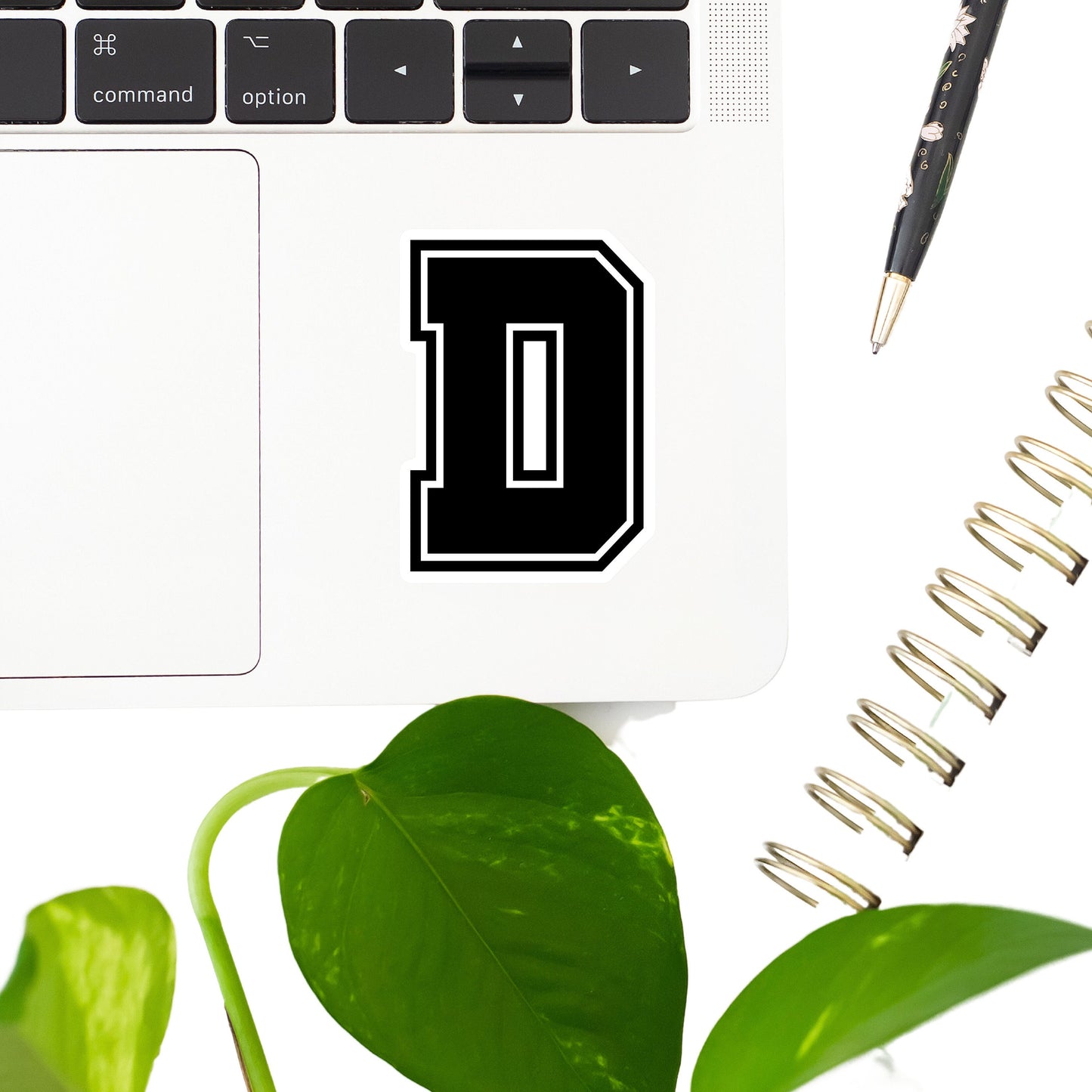 D Letter Sticker- Tumbler sticker, decal, laptop sticker, water bottle sticker, letter sticker, sticker, stickers, waterproof, initials, D