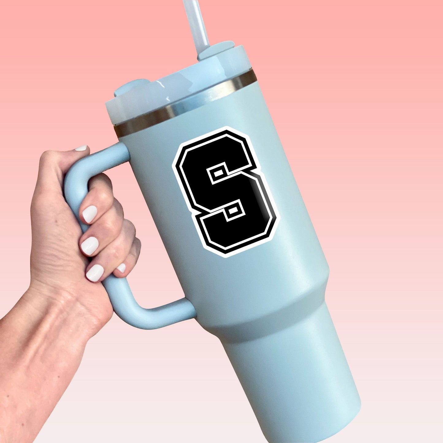 S Letter Sticker- Tumbler sticker, decal, laptop sticker, water bottle sticker, letter sticker, sticker, stickers, waterproof, initials, S