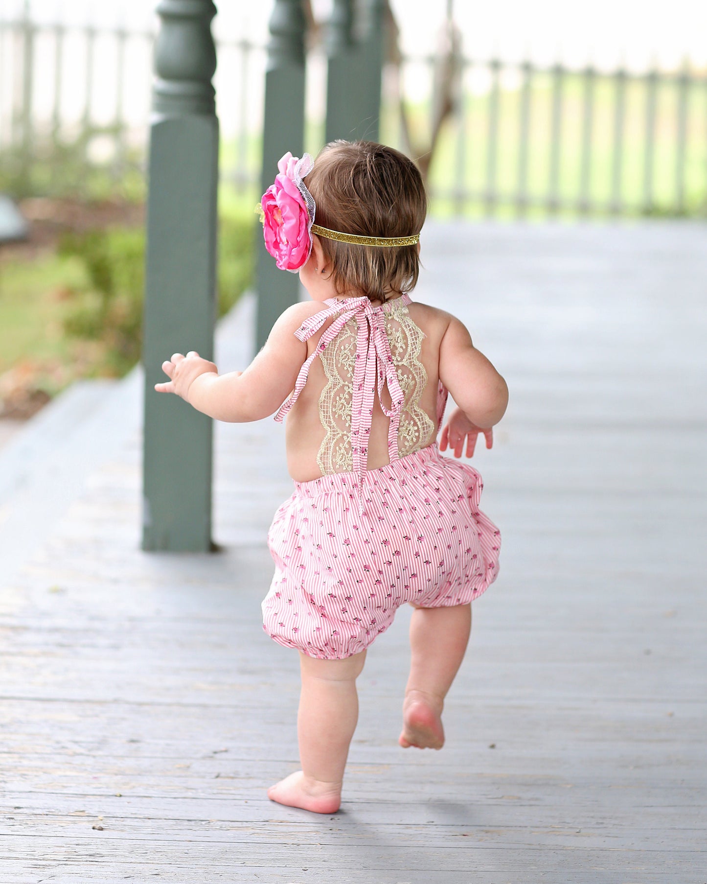 Pink Floral Baby Toddler Romper- Baby Gift, Toddler Romper, Baby Gift, Toddler Gift, Toddler Outfit, Baby Outfit, Girl Birthday Gift, Baby