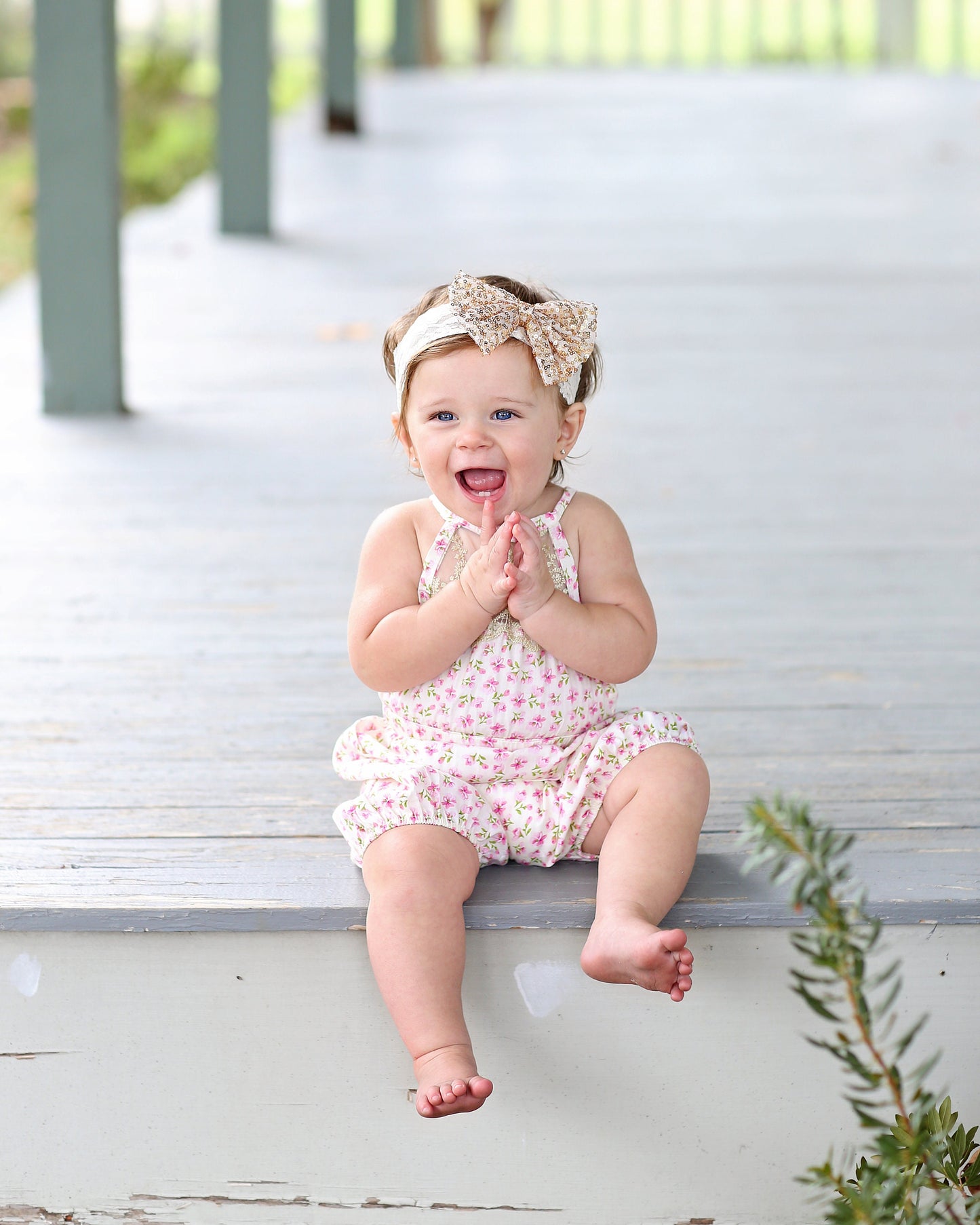 White Floral Baby Toddler Romper- Baby Gift, Toddler Romper, Baby Gift, Toddler Gift, Toddler Outfit, Baby Outfit, Girl Birthday Gift, Baby