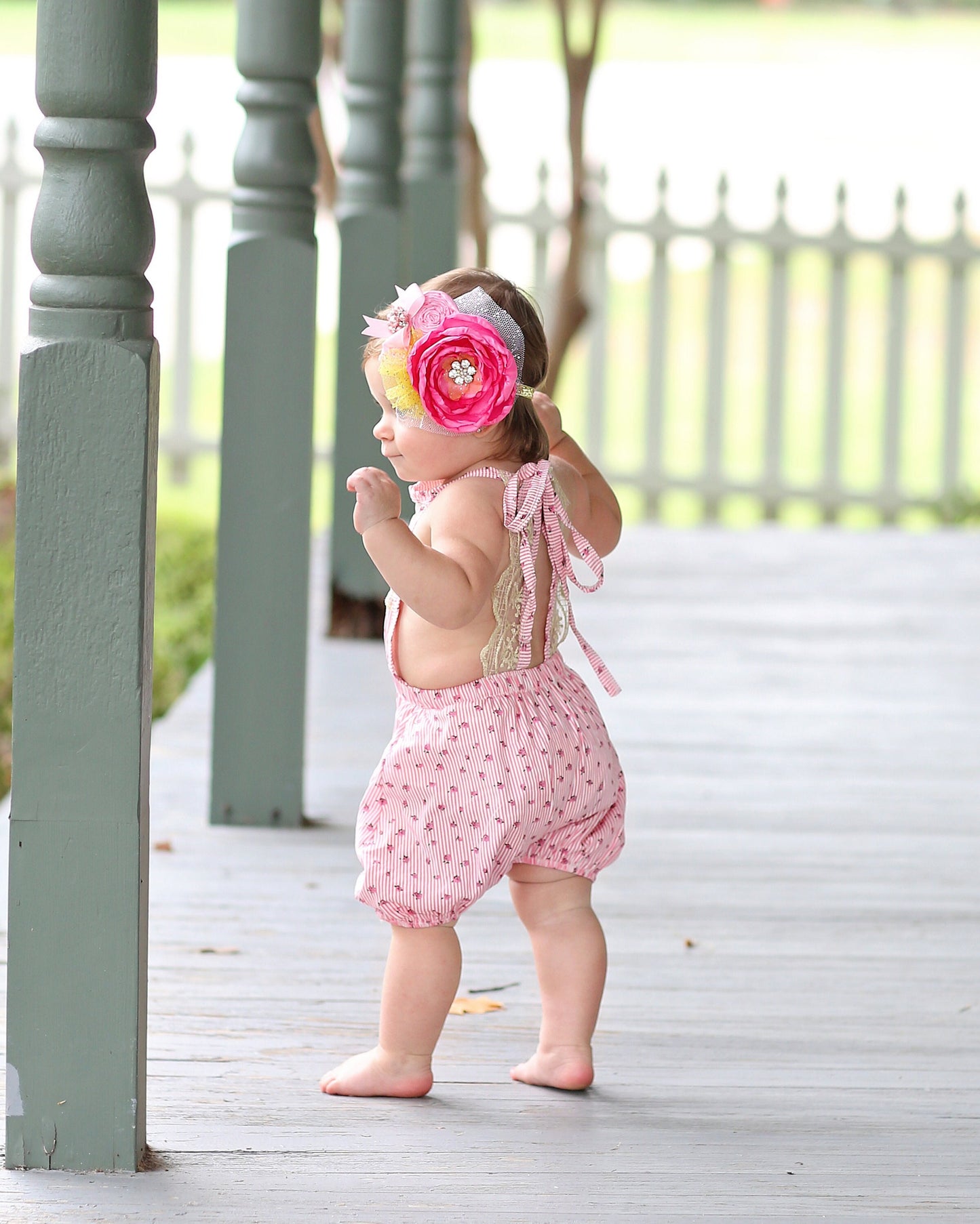 Pink Floral Baby Toddler Romper- Baby Gift, Toddler Romper, Baby Gift, Toddler Gift, Toddler Outfit, Baby Outfit, Girl Birthday Gift, Baby