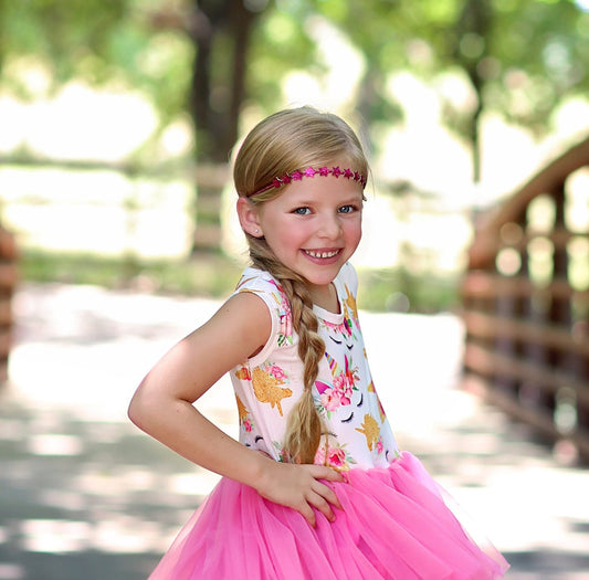 Hot Pink Glitter Stars Headband- Glitter Headband, Hot Pink Headband, Birthday Headband, Party Headband, Girl Birthday Gift, Gift for her